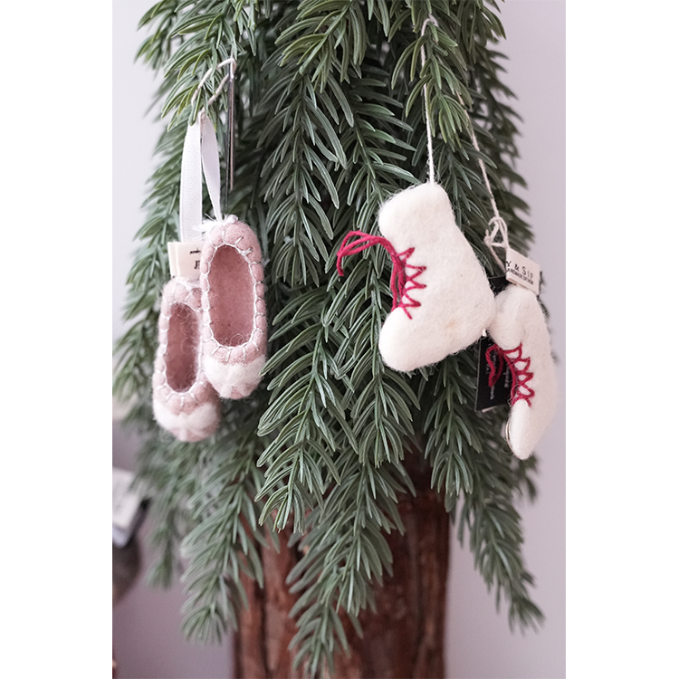 丹麥Gry&Sif 聖誕掛飾-Ice Skates-White(8497853)