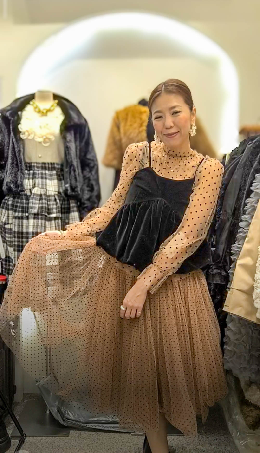 🎈K4174  ▶️點點兩件式上衣 👉點點衣服(B:126cm L:53cm) 背心(B:86cm L:51cm)