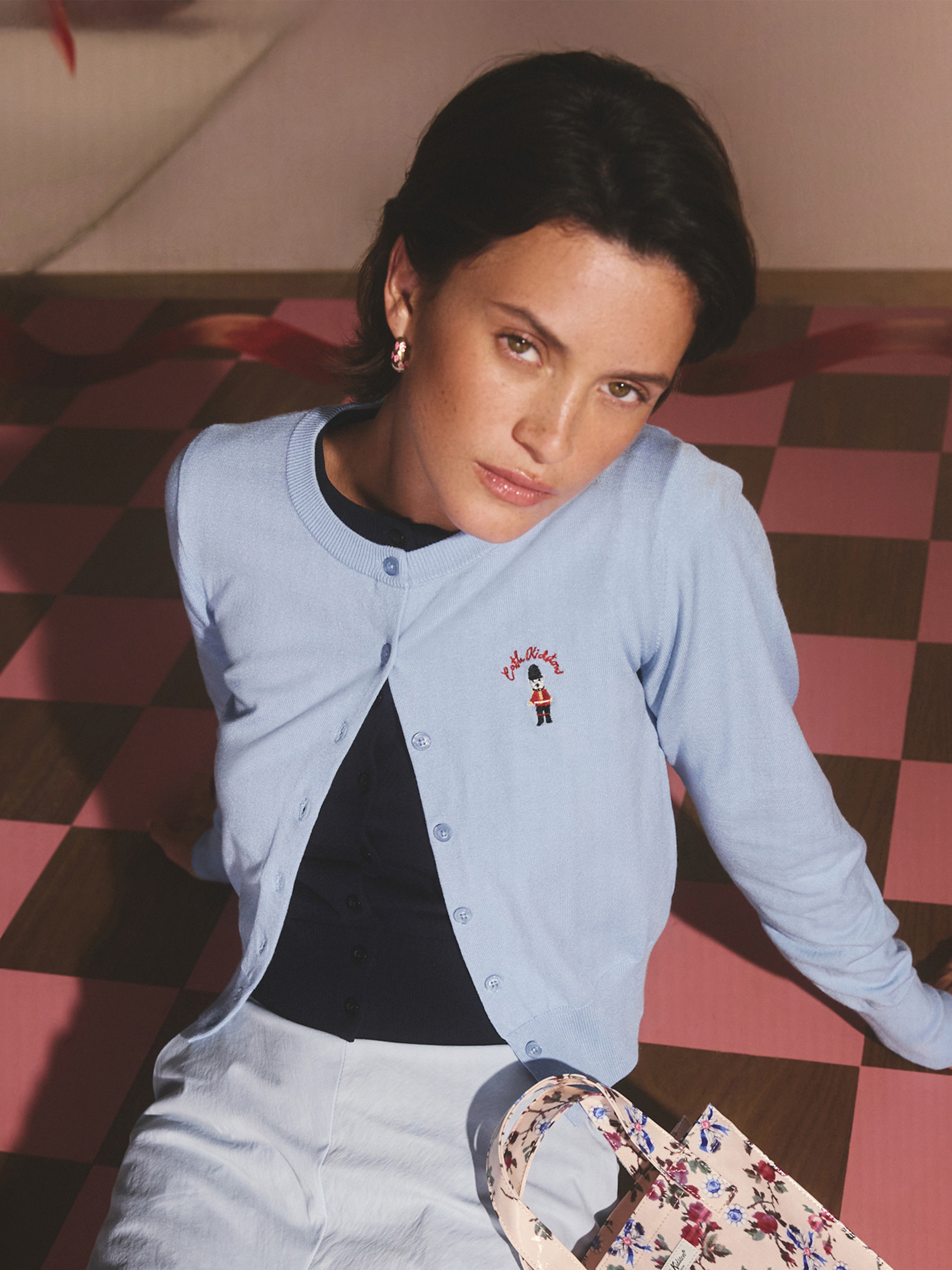 London Dogs 藍色針織開襟衫