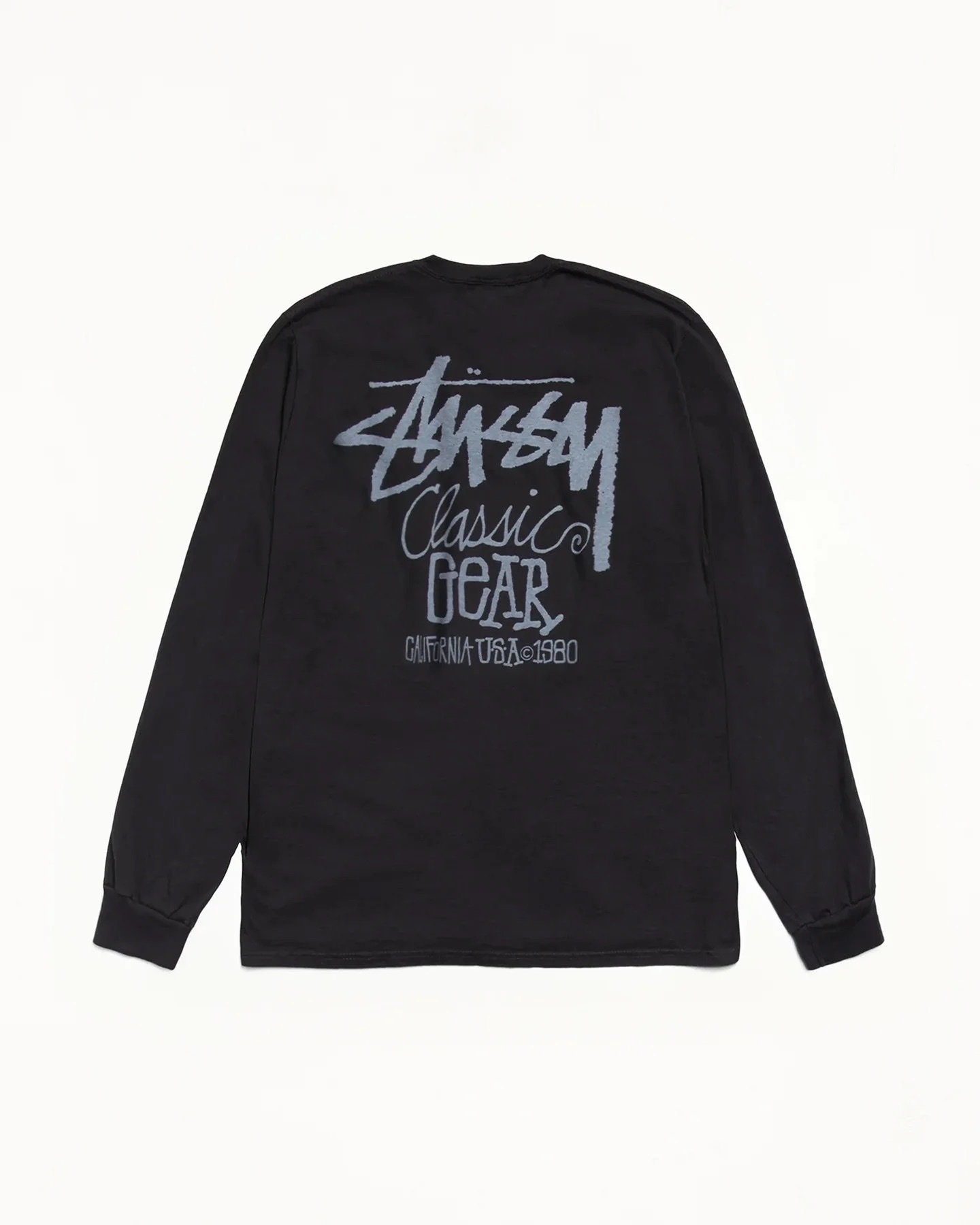 STUSSY CLASSIC GEAR LS TEE PIGMENT DYED 薄長Tee