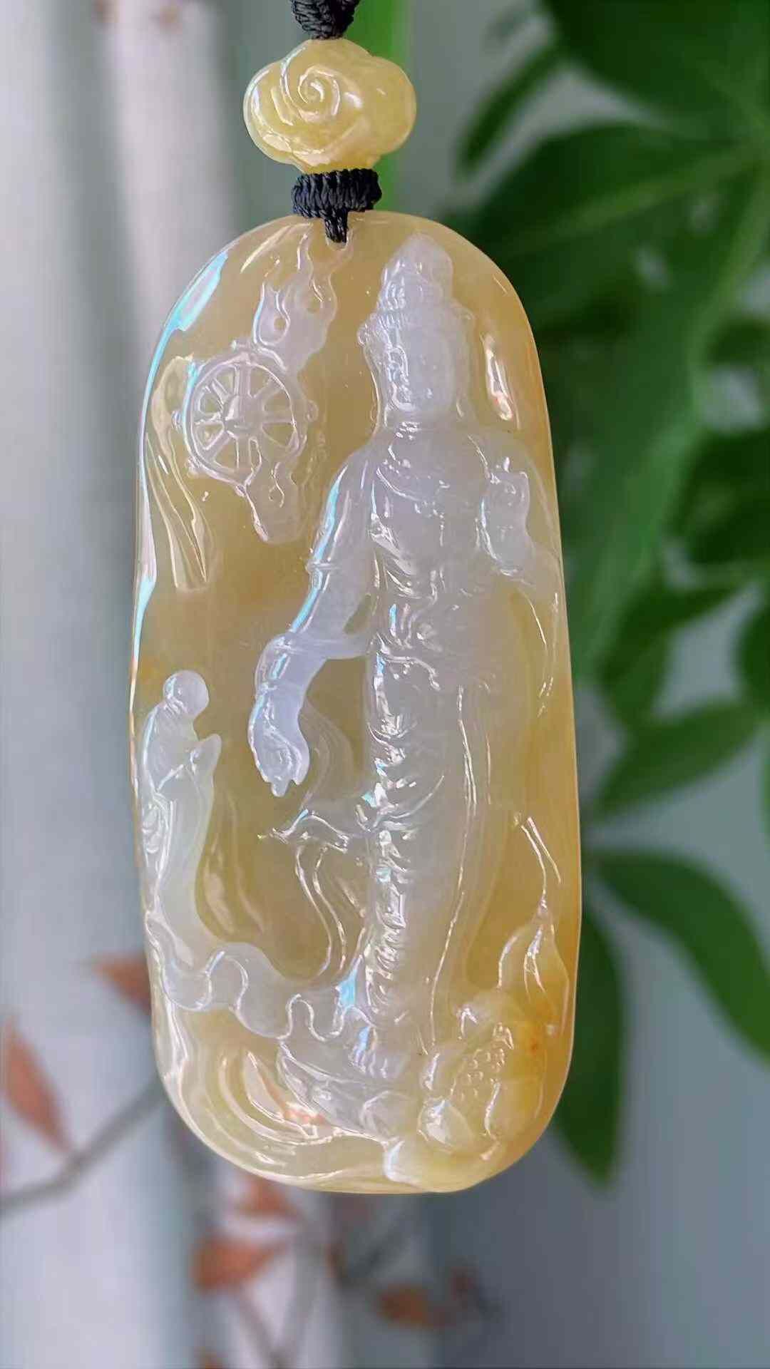 11175715 翡翠高冰黃翡觀音