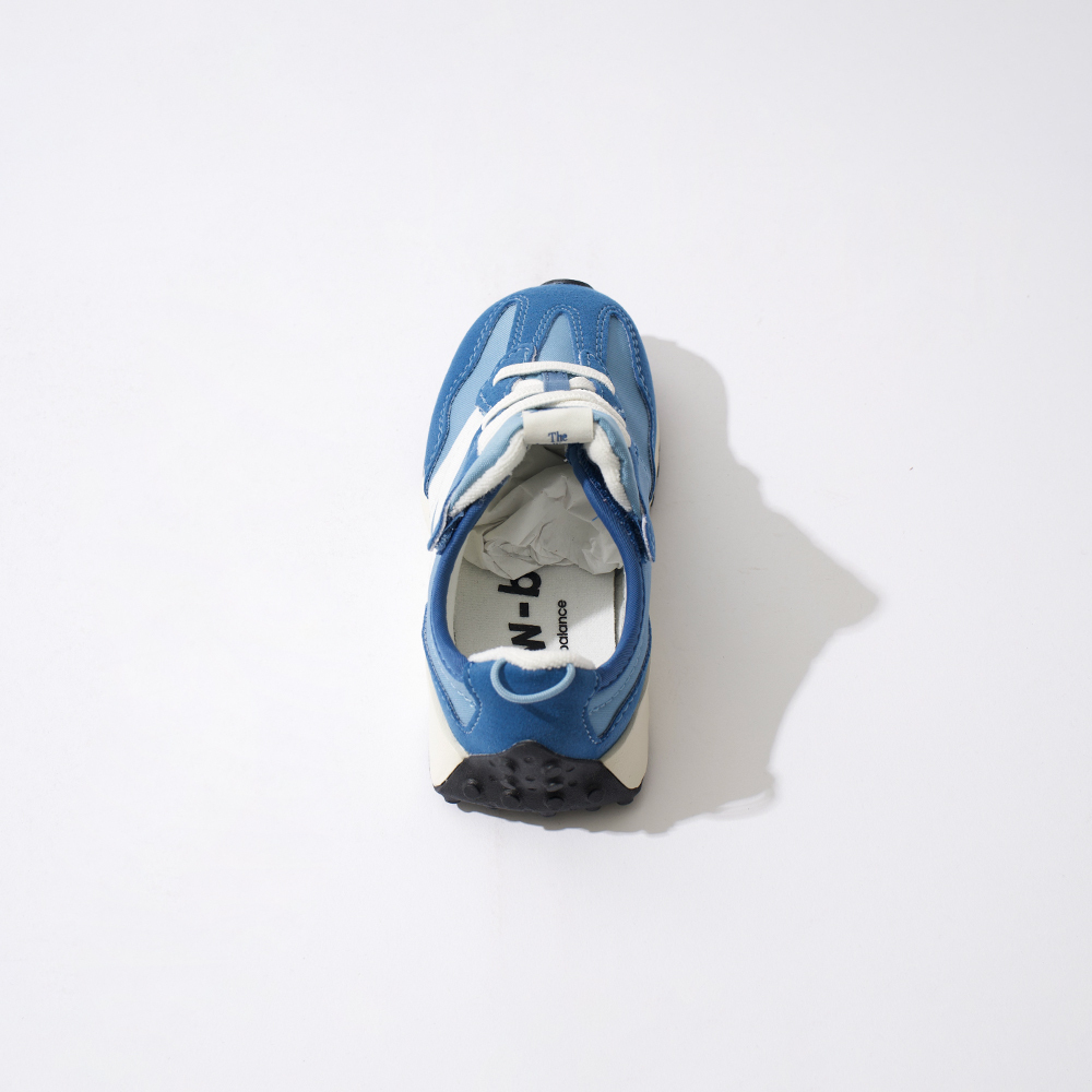 New Balance NB 327 小童 童鞋 藍色 復古 W楦 麂皮 魔鬼氈 運動 休閒鞋 NW327PW