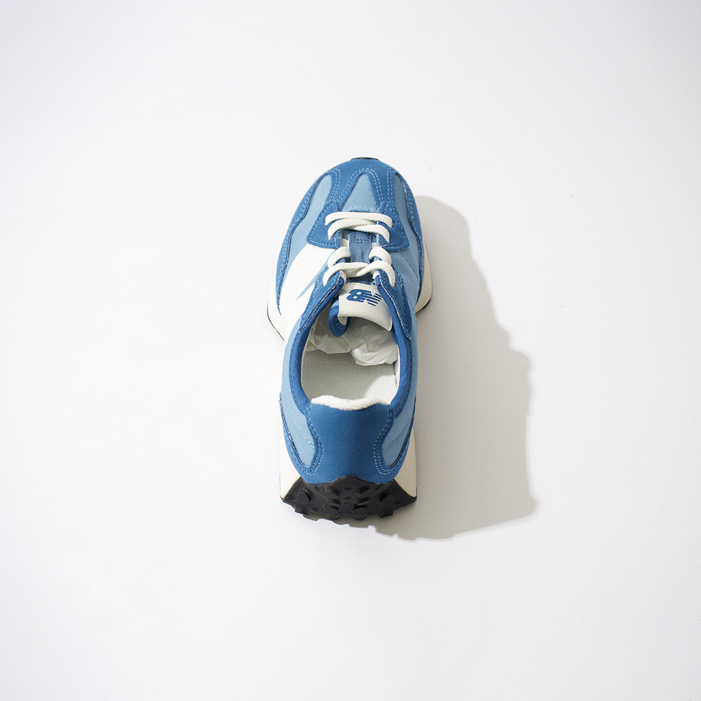 New Balance NB 327 中童 童鞋 藍色 復古 運動 麂皮 休閒鞋 PH327PW