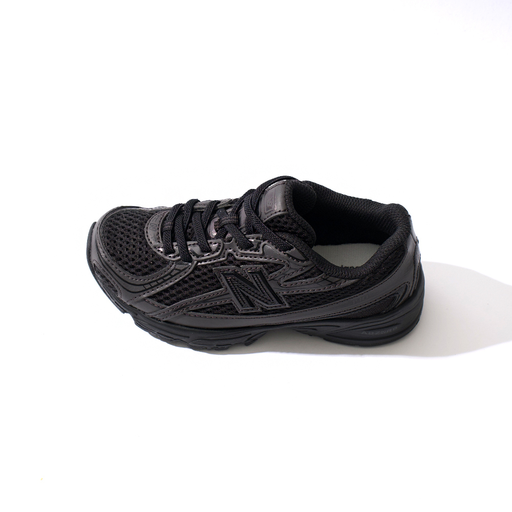 New Balance NB 740 中童 童鞋 全黑色 寬楦 小朋友 黑水泥 緩震 休閒 運動 休閒鞋 PZ740BO