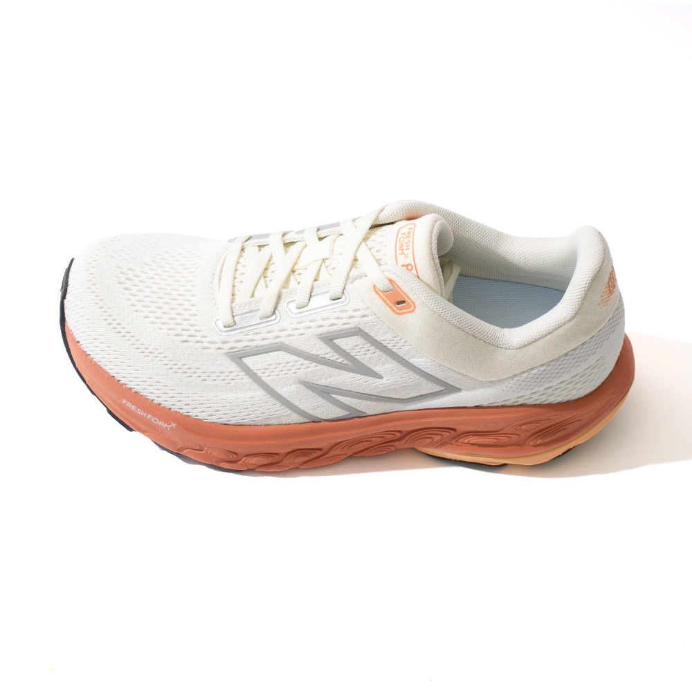 New Balance Fresh Foam X 860 V14 女鞋 白灰橘色 寬楦 運動 慢跑鞋 W86014B