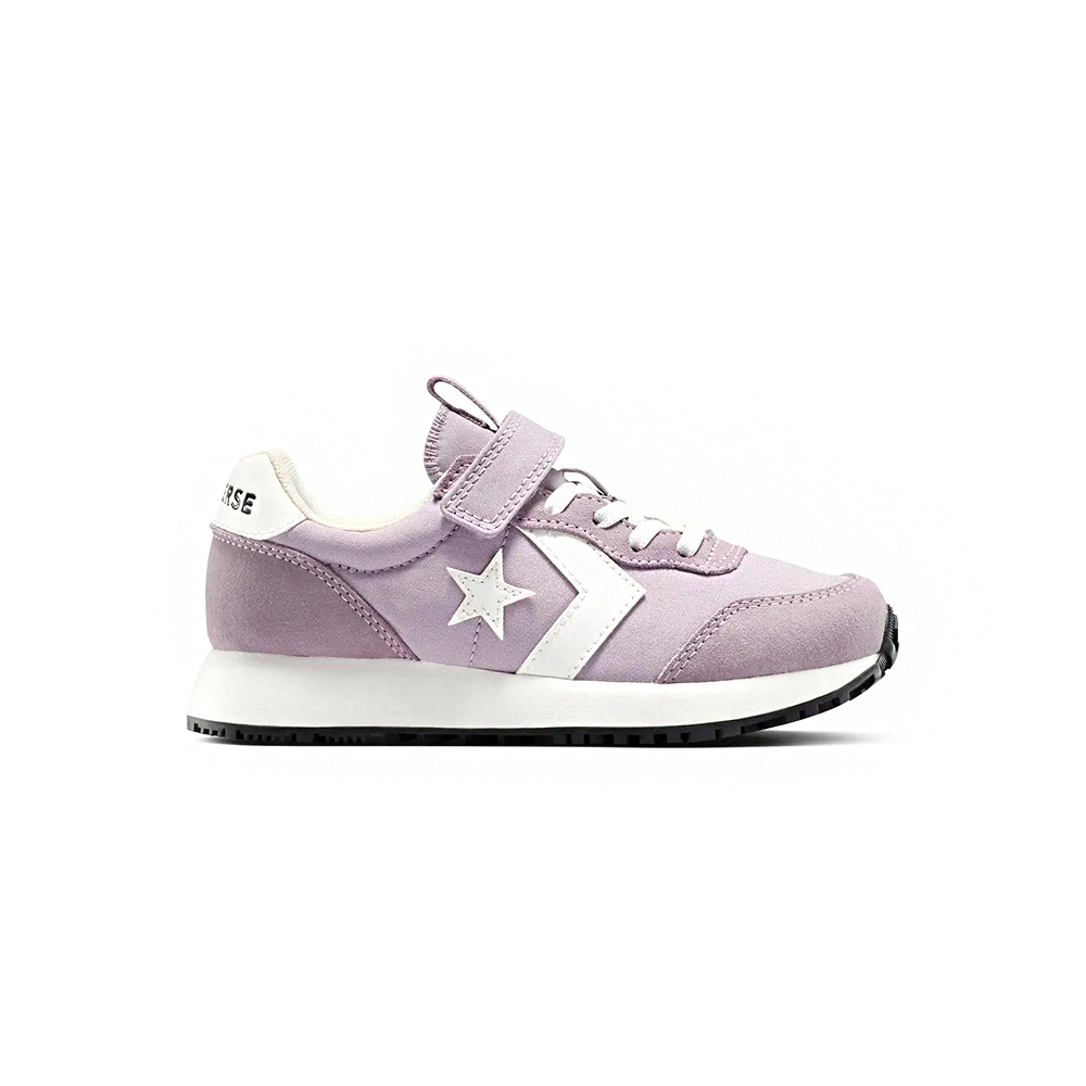 Converse Omega Trainer 1V 中童 童鞋 紫白色 魔鬼氈 小朋友 麂皮 休閒鞋 A14381C