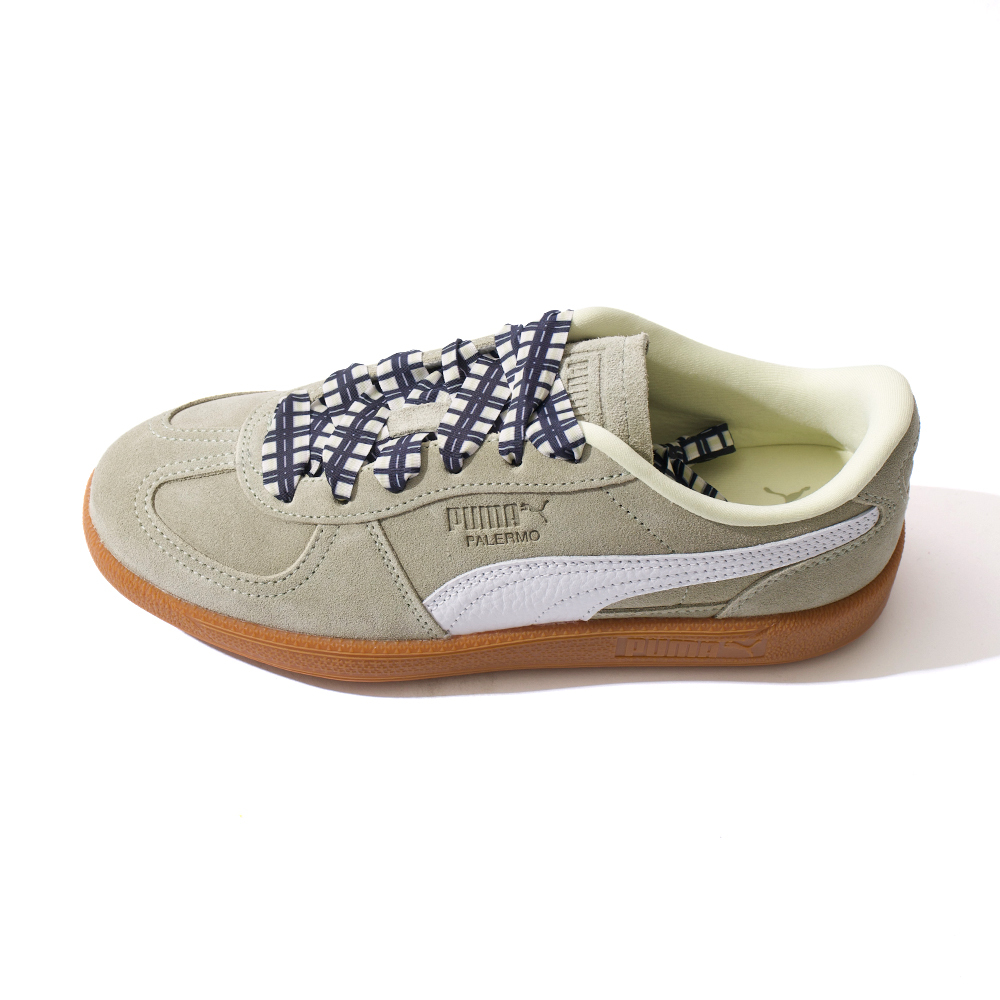 Puma Palermo Laces 女鞋 綠白色 麂皮 膠底 薄底 運動 休閒鞋 40436102