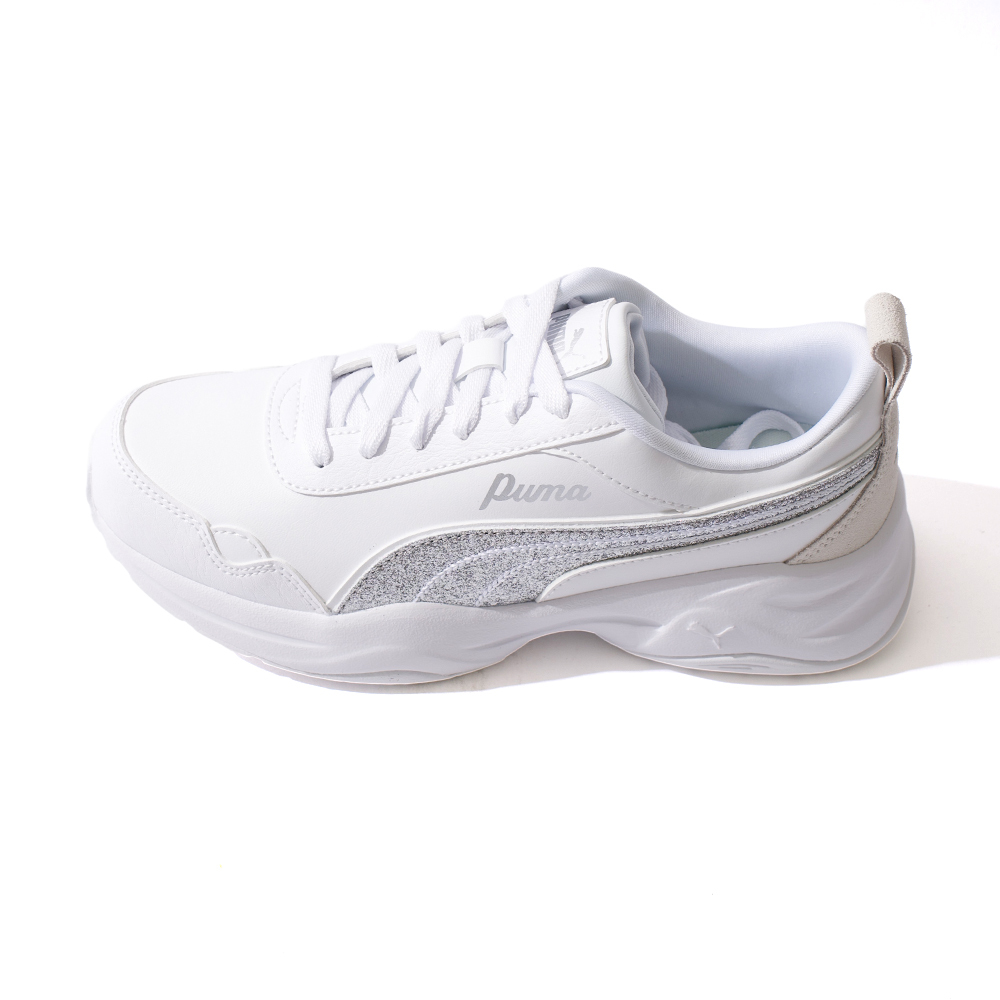 Puma Cilia Mode Glitter 女鞋 白銀色 休閒 復古 皮革 運動 休閒鞋 40508201