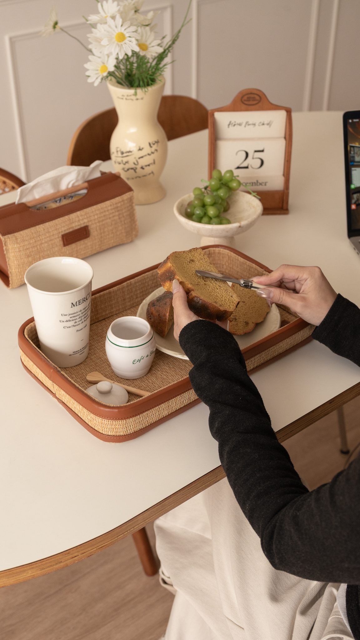 JERAMI皮革草編收納系列