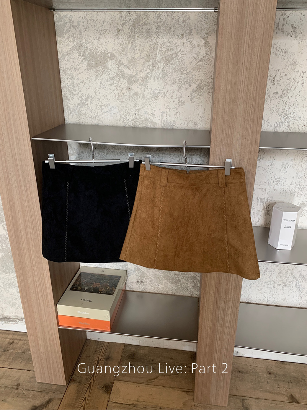 (B13)車線設計麂皮短裙-2色