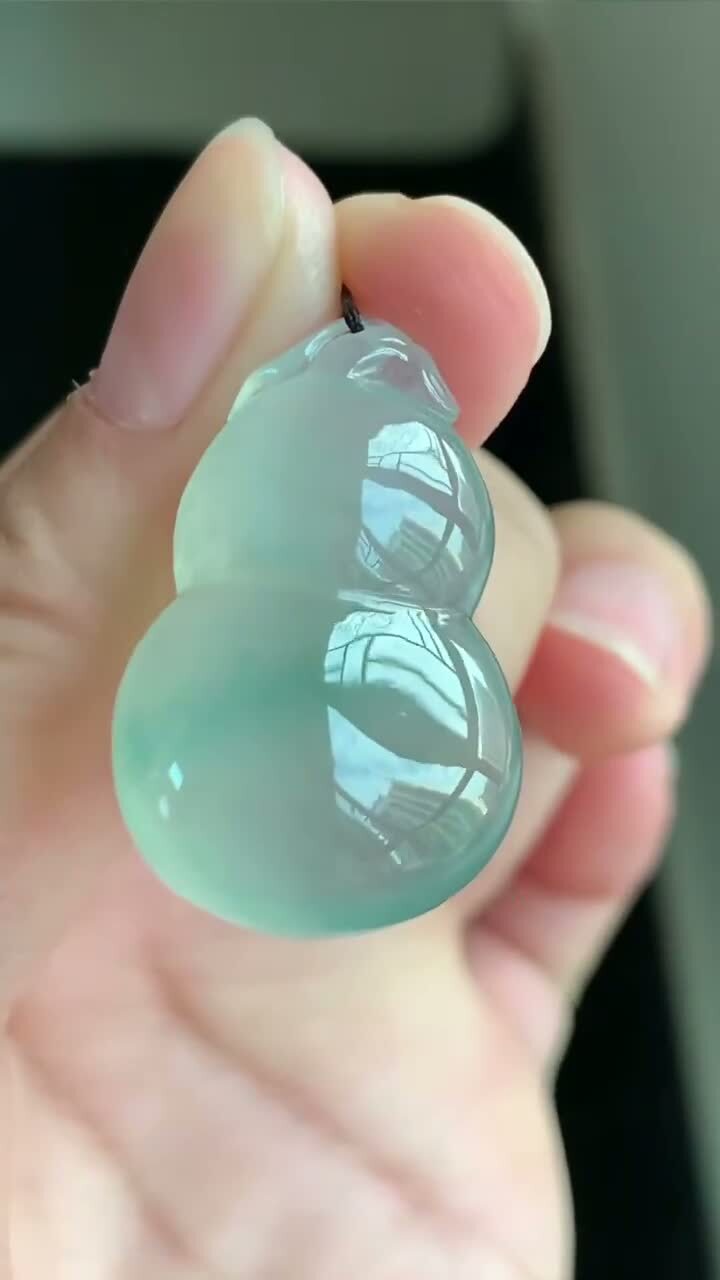 1117576 翡翠飄花葫蘆