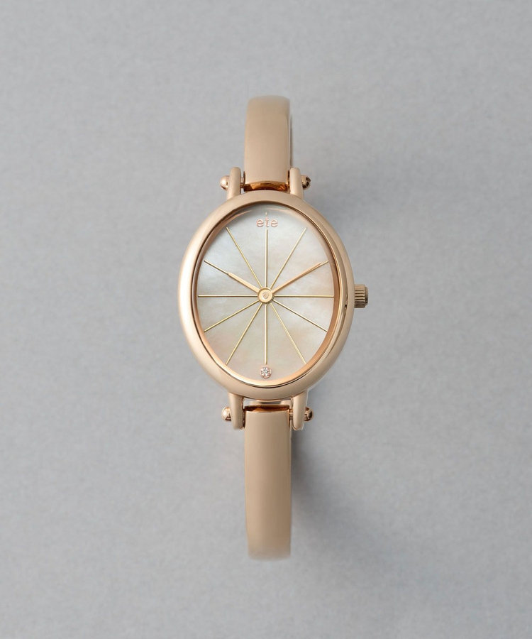[連線優惠] ete 簡約時尚鑽石橢圓手環腕錶