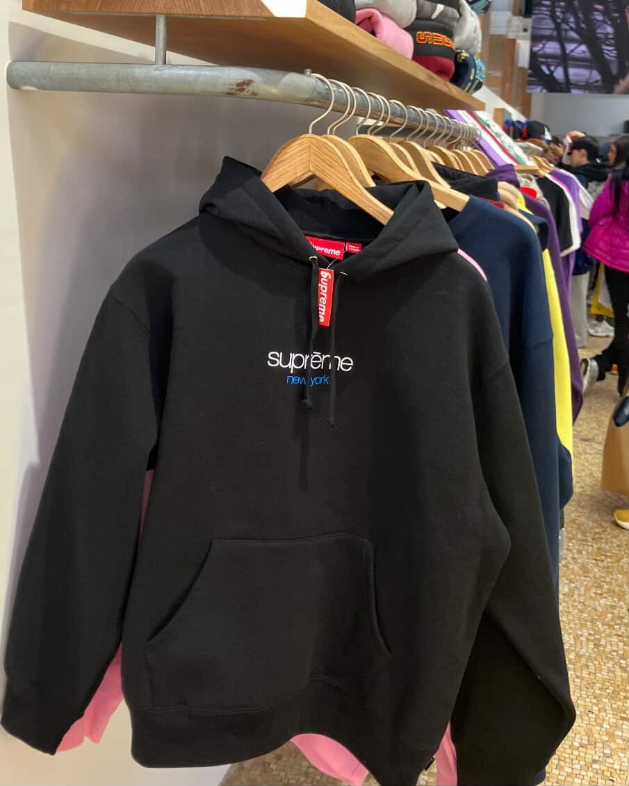 <現貨!> Supreme New York 紐約限定 長袖 帽t 黑色