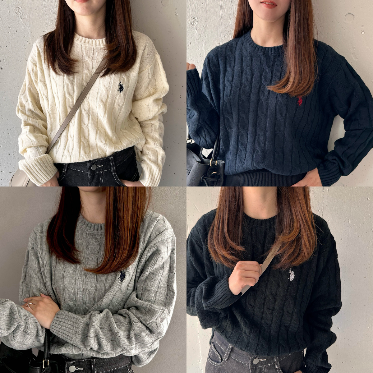 預購┃U.S. POLO ASSN. 刺繡 麻花 針織衫 毛衣