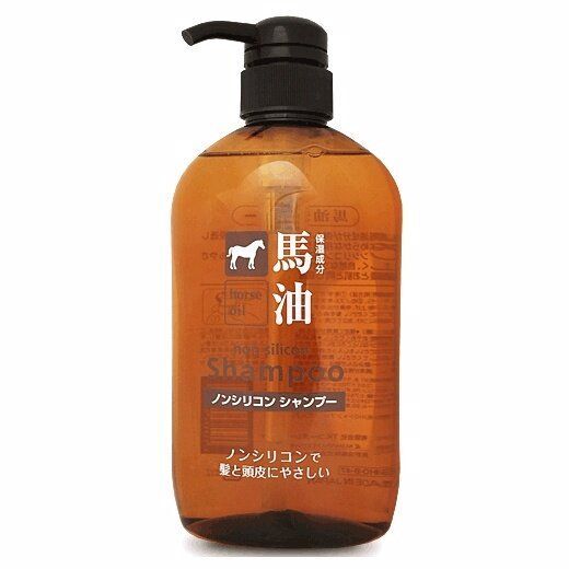KUMANO 熊野油脂 馬油無矽保濕洗髮露 600ml