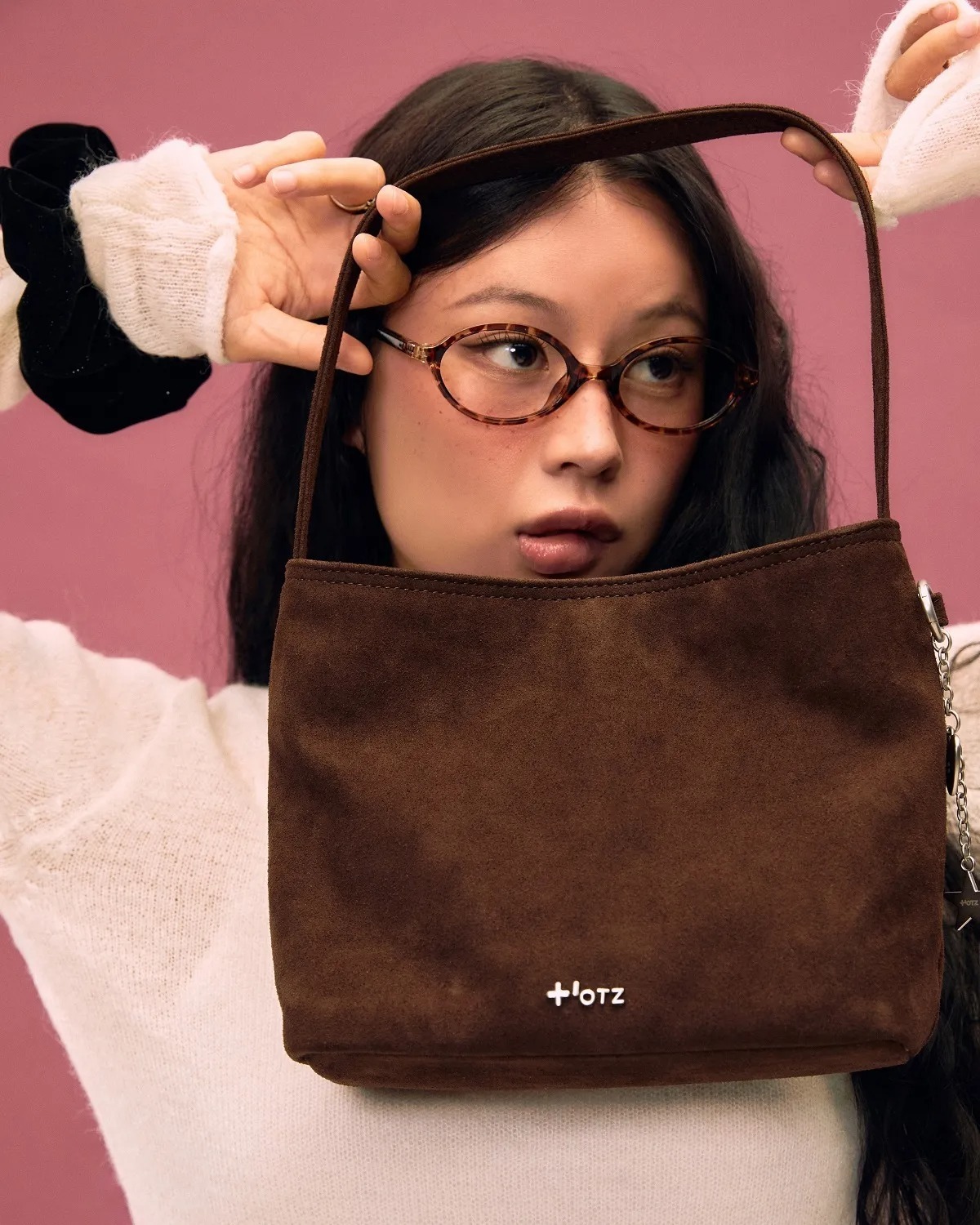 OTZ Suede Shoulder Bag