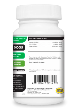 VetriScience  - 老年犬多種維生素咀嚼錠 60片