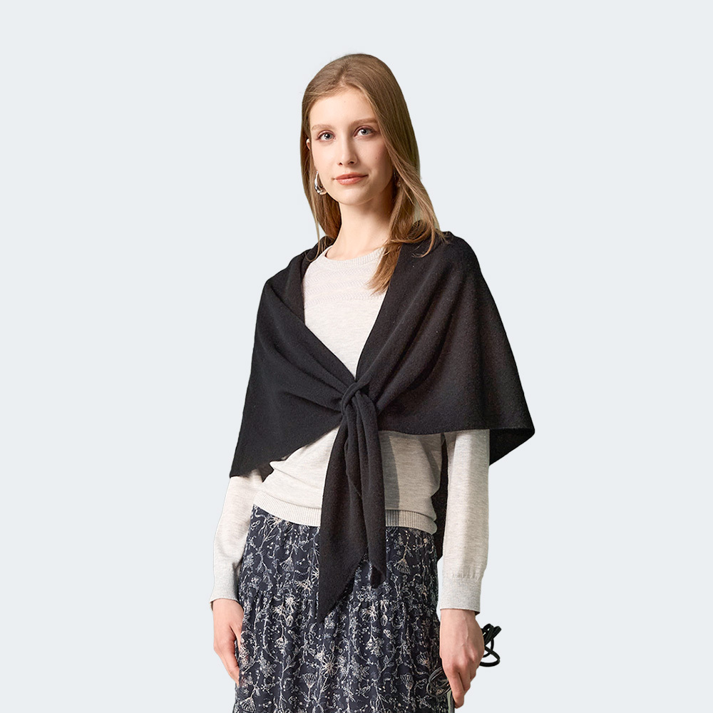 天絲棉混羊毛細針織上衣