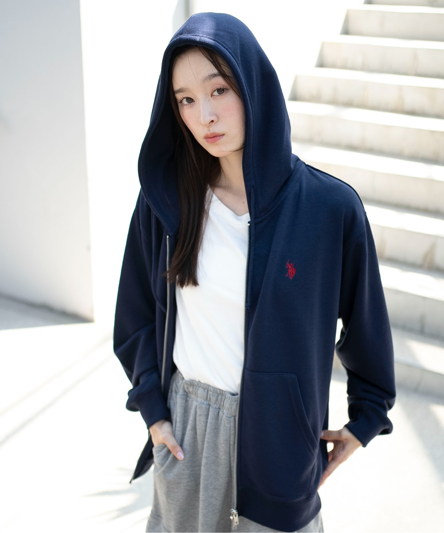 預購┃U.S. POLO ASSN. 刺繡 拉鍊 連帽 外套