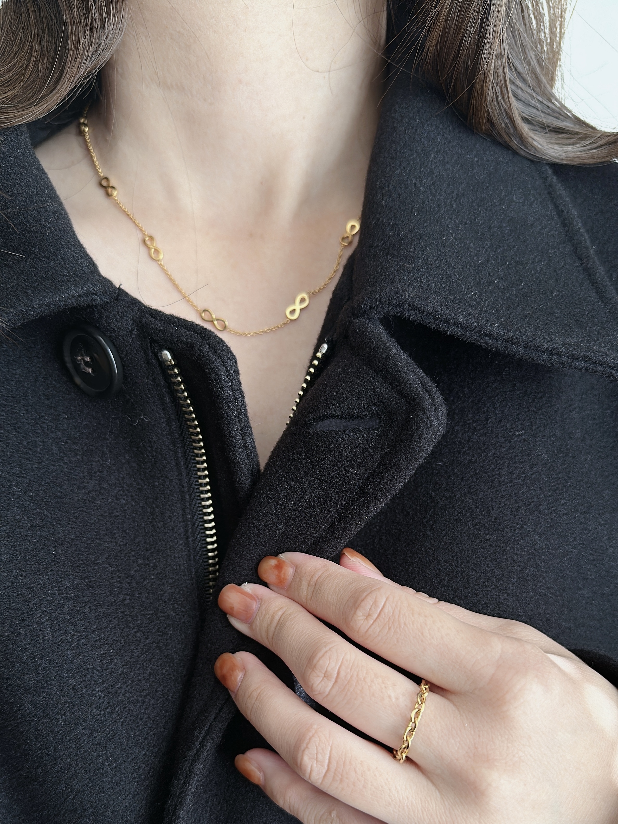 SS infinity necklace