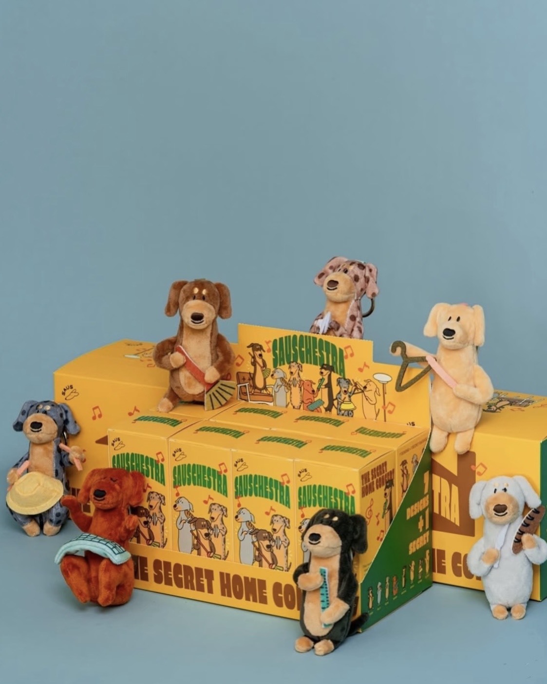 iSNEAKERS｜泰國 BENKOFF CAFE 臘腸狗 日常樂器 吊飾娃娃 盲盒 7+1款隱藏版