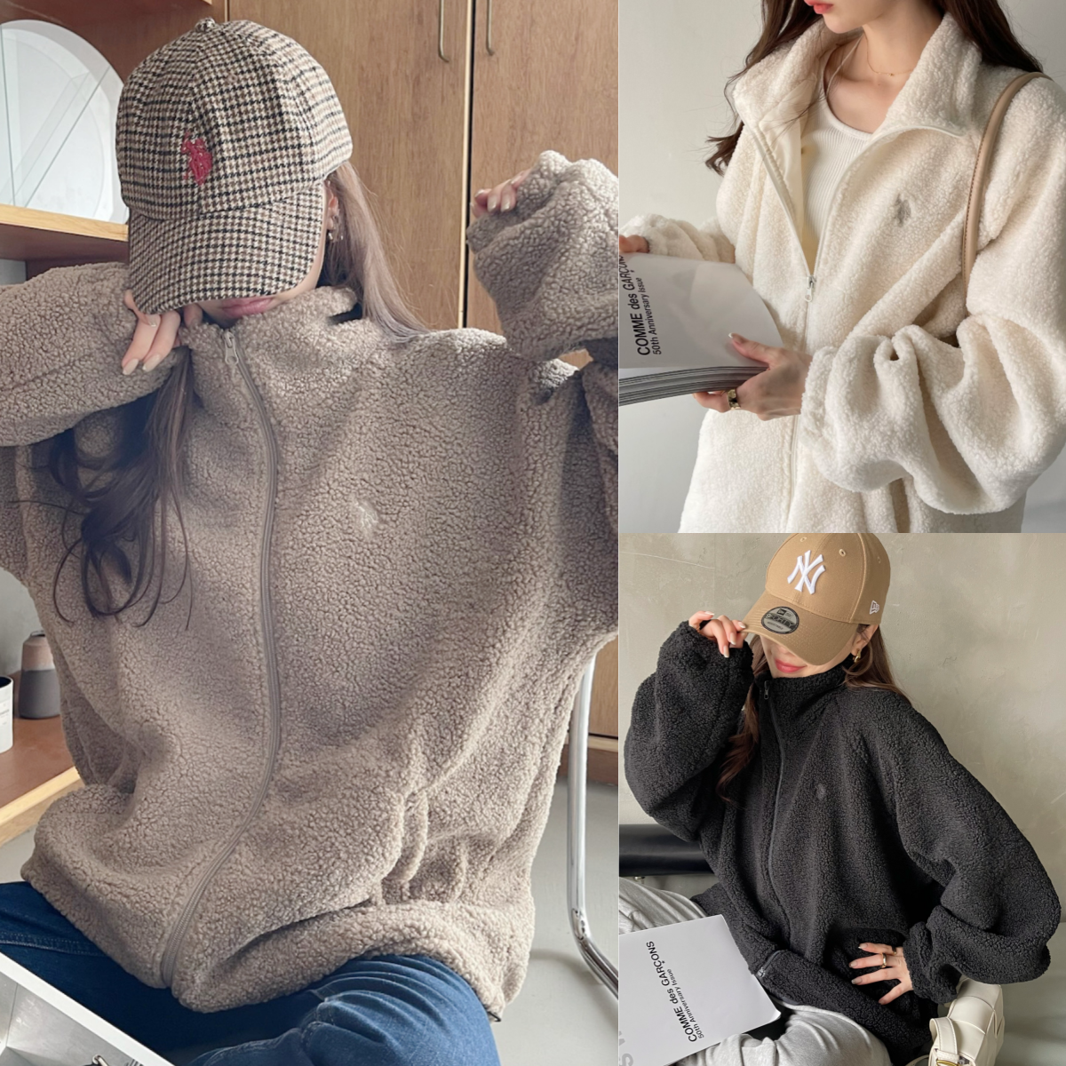 預購，預計2026一月初到貨┃U.S. POLO ASSN. 刺繡 寬鬆 立領 QQ 羊毛 外套