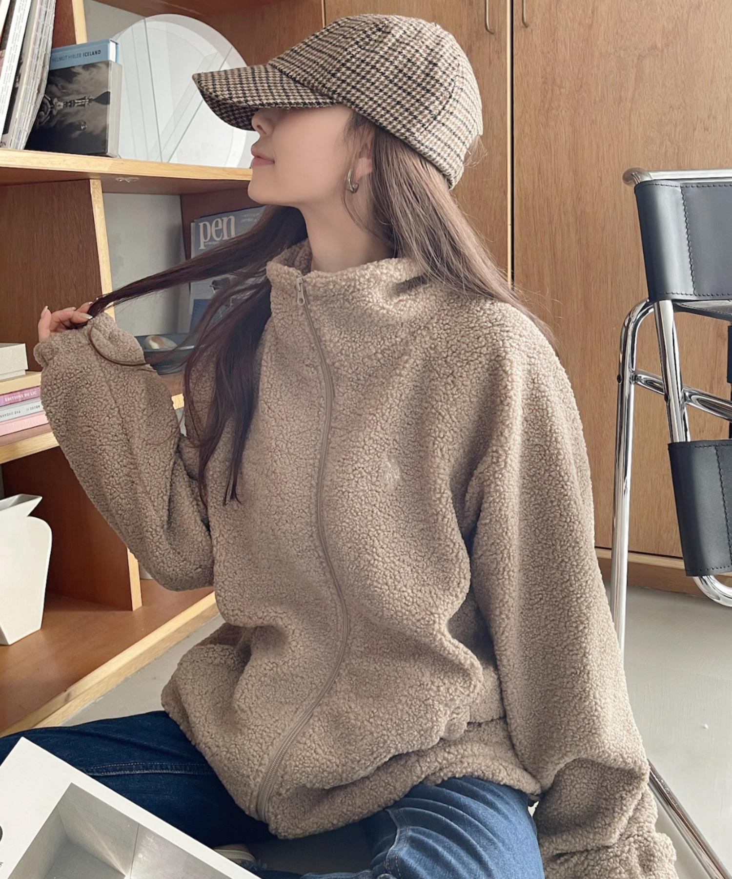 預購，預計2026一月初到貨┃U.S. POLO ASSN. 刺繡 寬鬆 立領 QQ 羊毛 外套