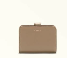 [U] FURLA TAUPE WP004430010N800A0054JVX CLASSIC S COMPACT WALLET - VITELLO ANDROMEDA, 8050597639772 (UF219)