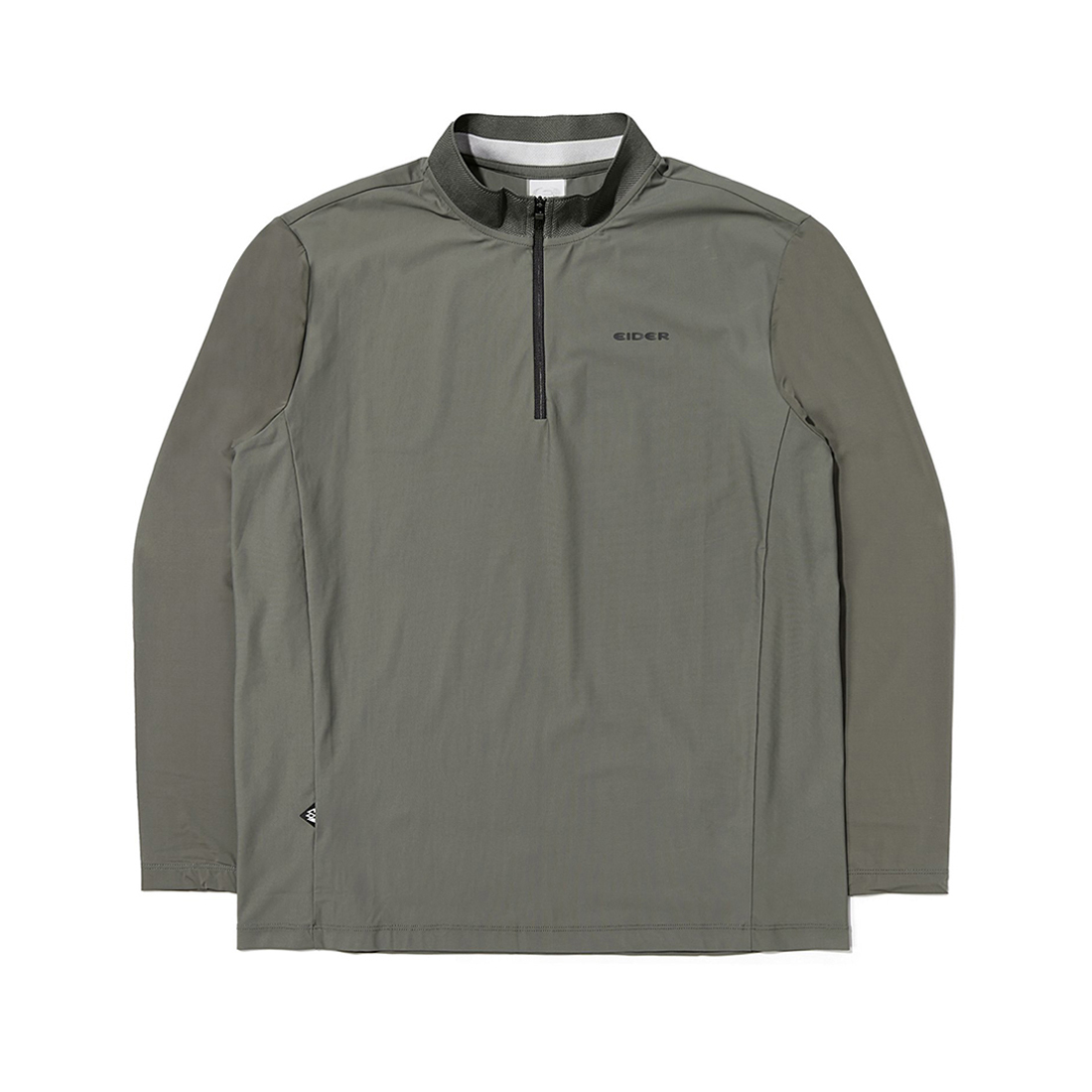 【EIDER】男涼感長袖拉鍊上衣 / 23EDMM23235-[卡其綠]