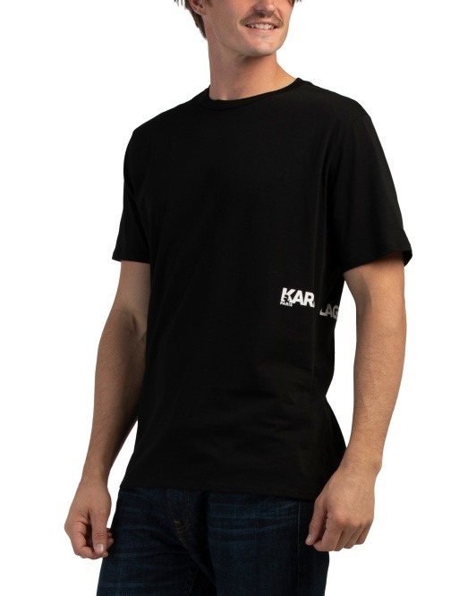 【直播】KARL LAGERFELD PARIS LL112623 男裝短袖上衣(黑色)