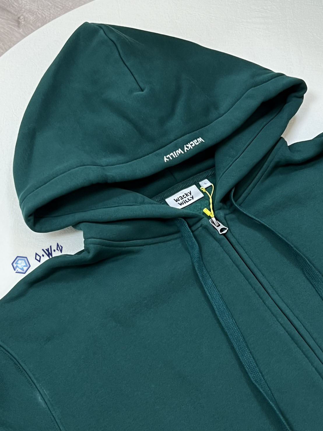 【OWN】Wacky Willy 連帽外套 棉質 刷毛 保暖 秋冬新品 經典小黃人 韓國 綠色 Oversize