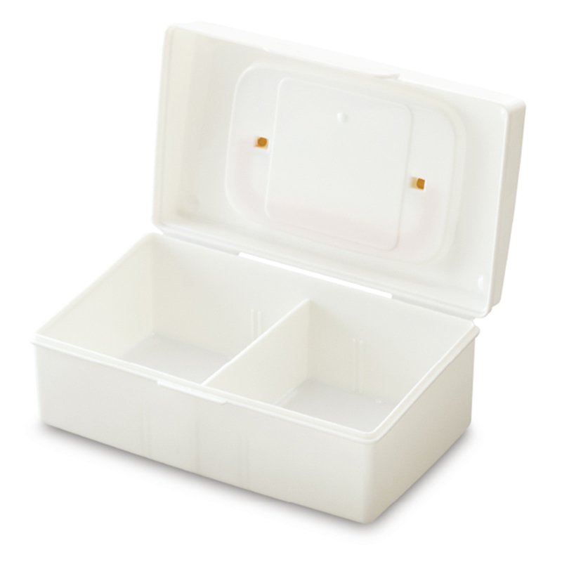 黏土收納盒/白 16×6.5×9.5cm