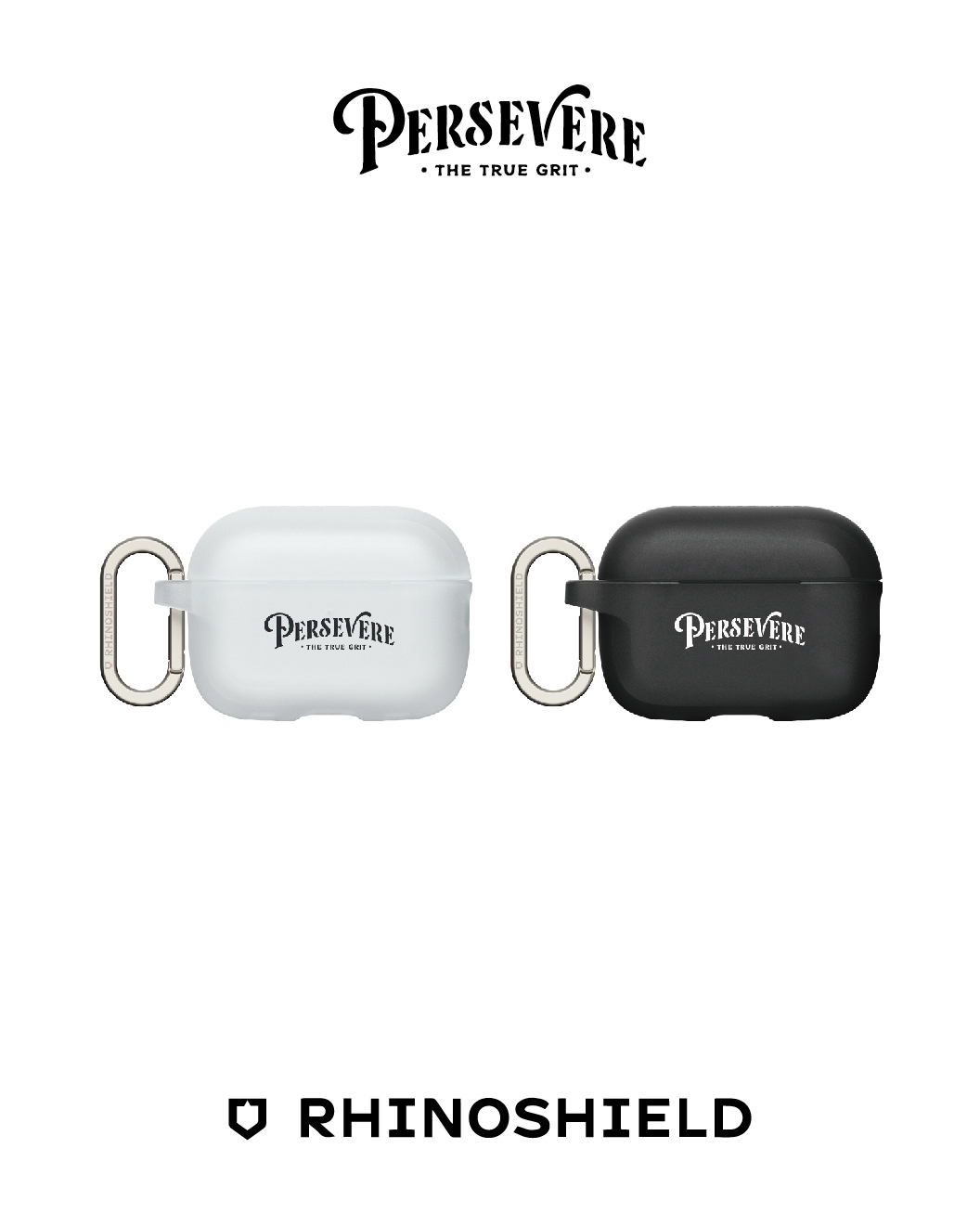 PERSEVERE 犀牛盾 耳機殼 聯名款 黑/白 x RHINOSHIELD AIRPODS CASE