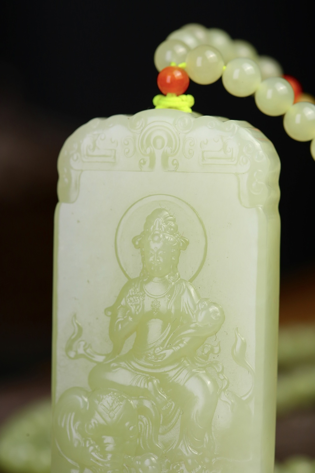 1117123 和田玉普賢菩薩一體鏈 (項鏈直徑 6mm)