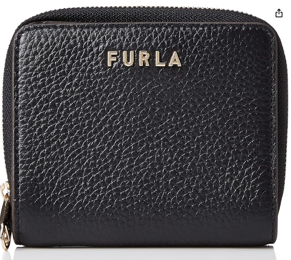 [U] FURLA NERO WP0026000104S00A00C64NX RITZY S COMPACT WALLET - VITELLO KERIA, 8050597727462 (UF263)
