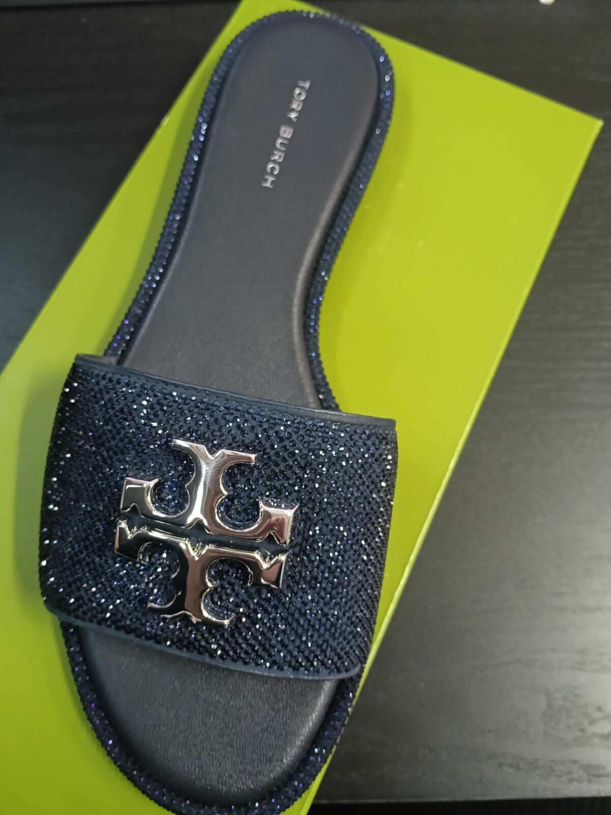 PS95 Tory Burch 151402 Everly Slide 430 - Perfect Navy