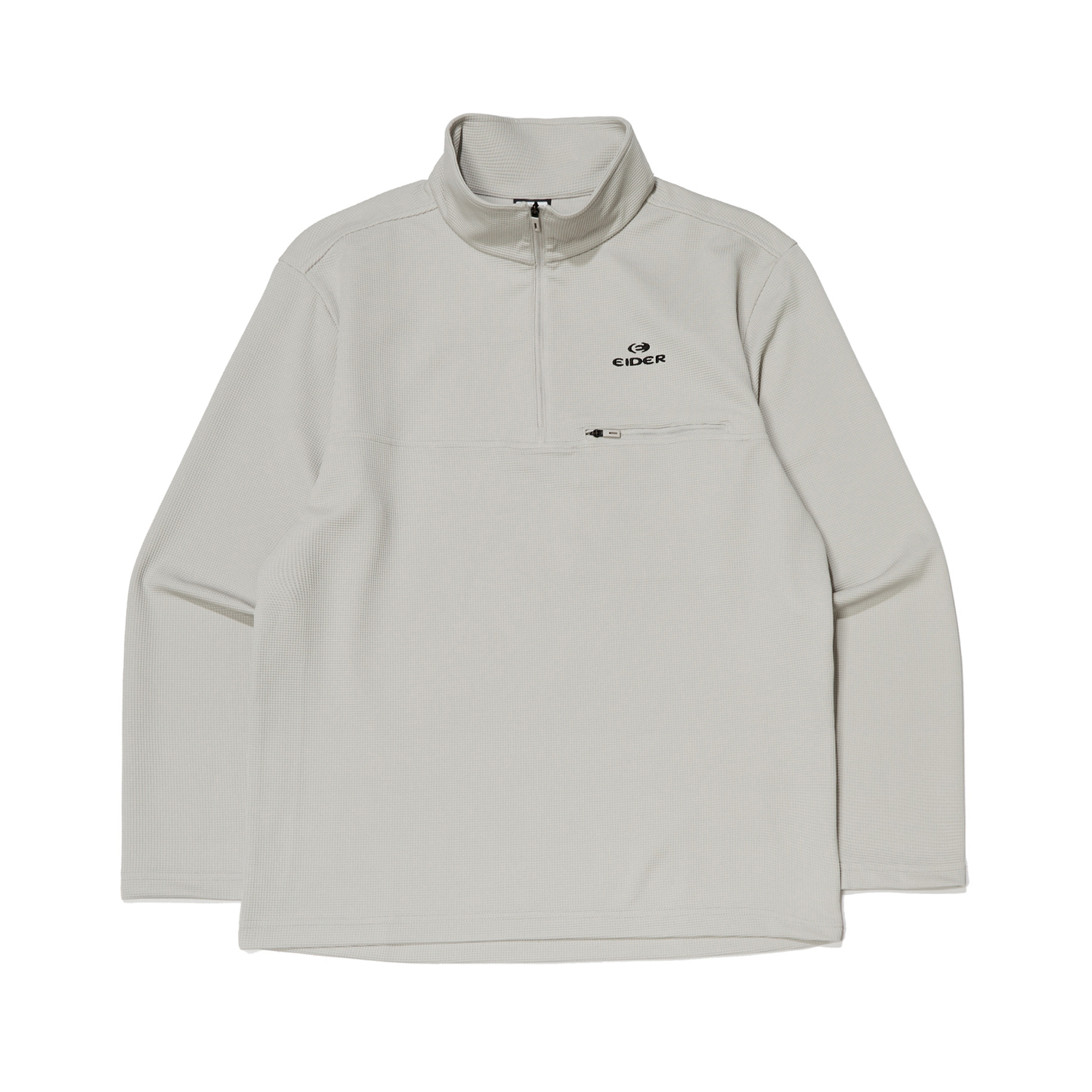 【EIDER】男立領拉鍊排汗長袖上衣 / 23EDMU23204-[卡其、黑]