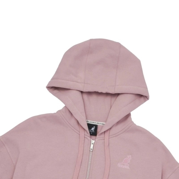 KANGOL 外套 黑 粉 落肩 短版 連帽外套 女 6452140220 6452140241