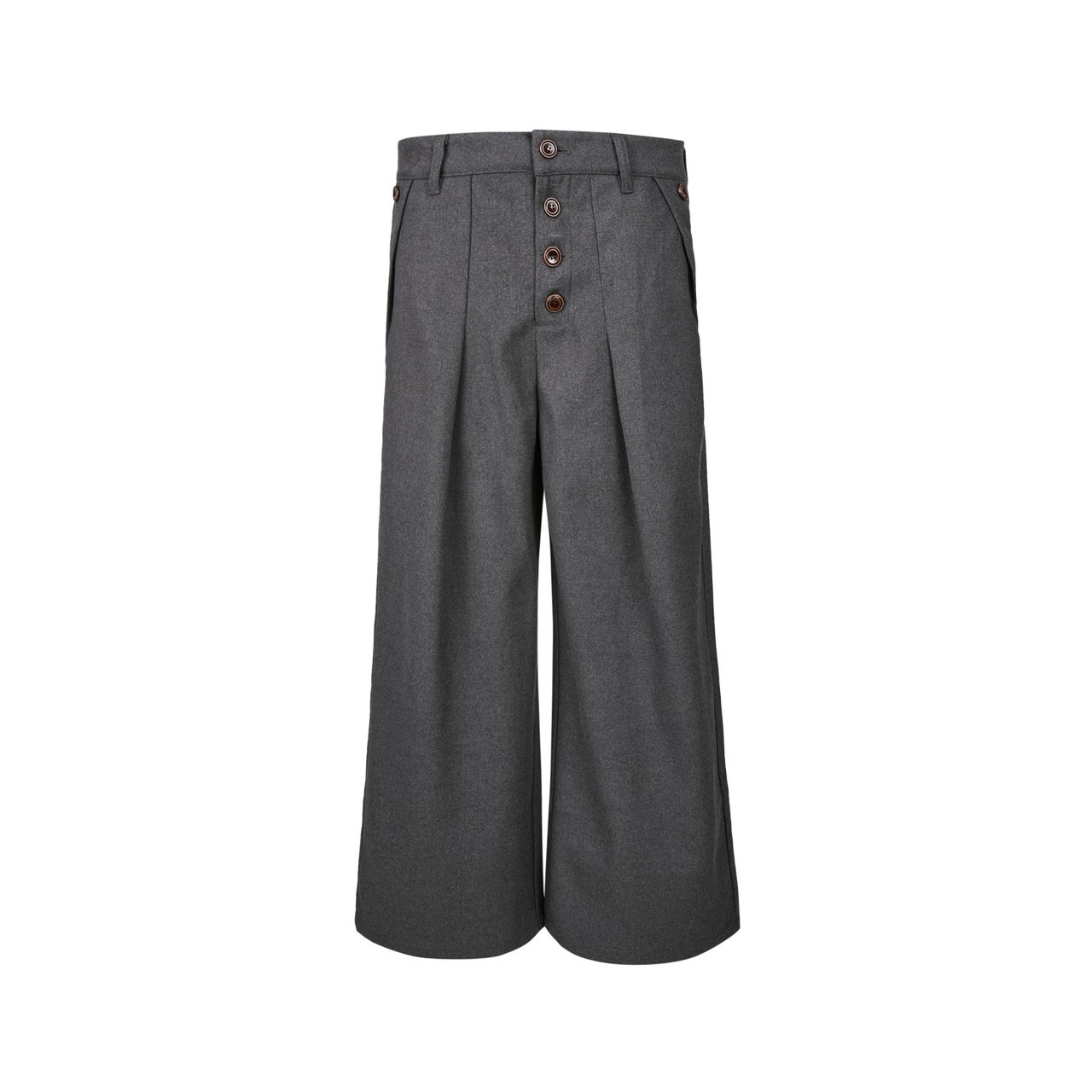 FU 雙摺 復古抗皺 設計感 四連釦 #西裝褲