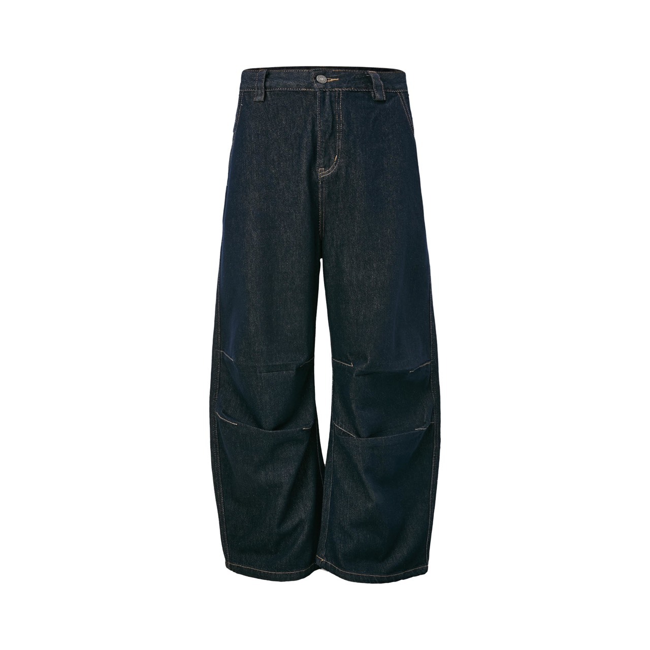 FU 雙膝摺痕 復古 設計感 #牛仔褲