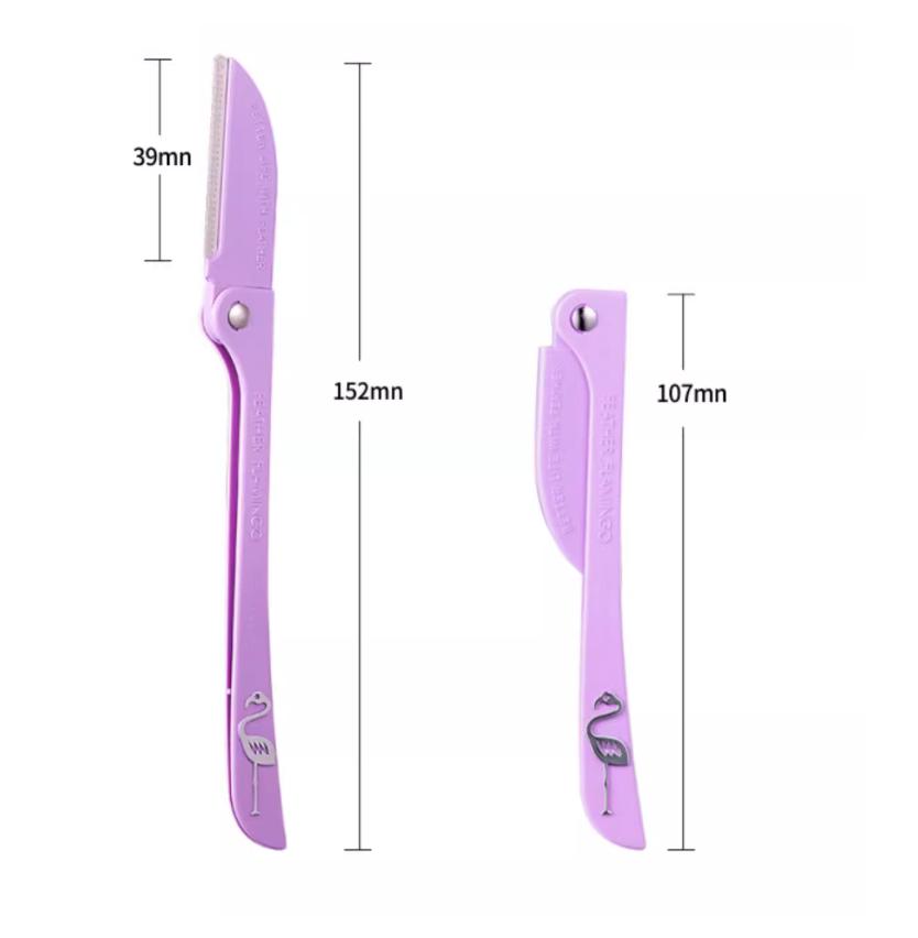 日本 羽毛安全除毛刀3入