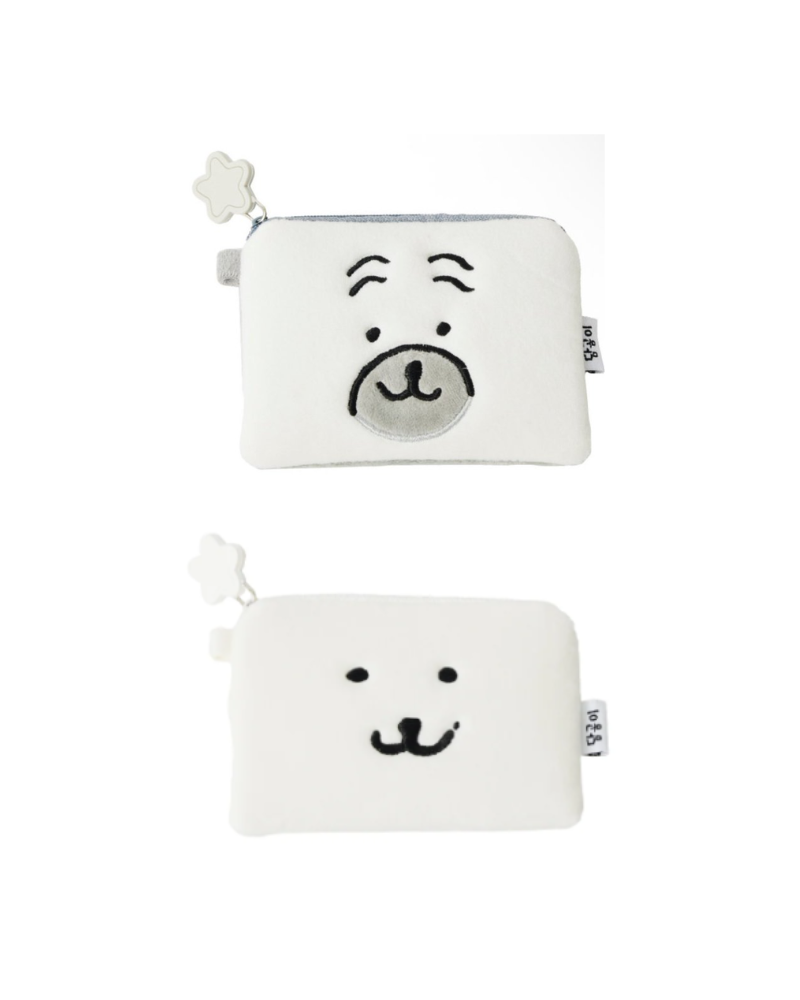 自嘲熊/八哥 絨毛拉鏈袋