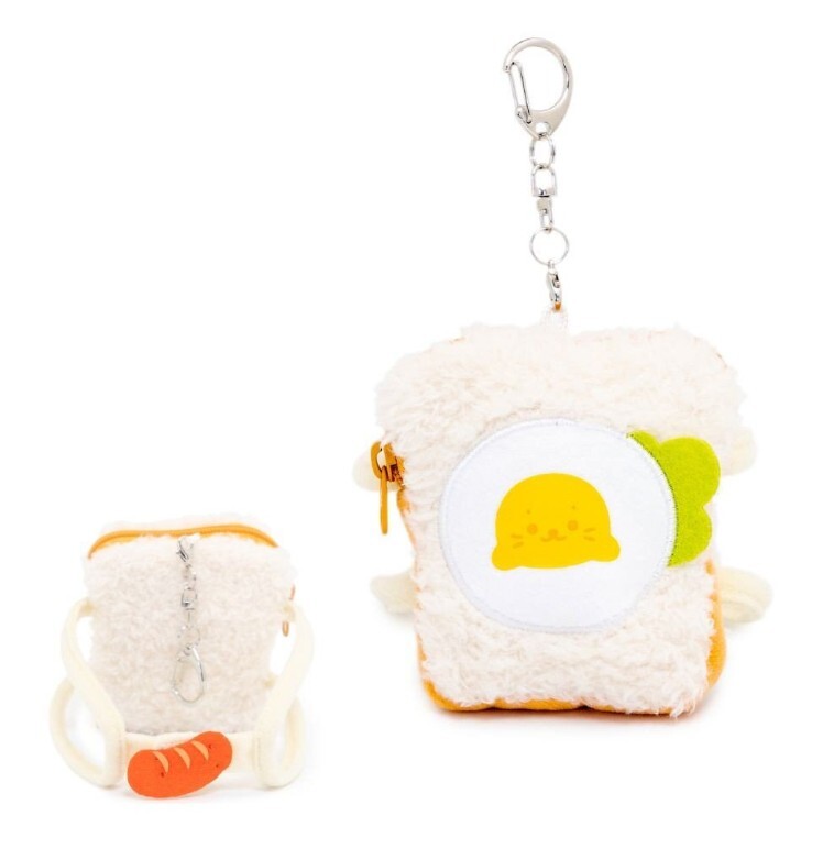 Sirotan 絨毛娃娃更衣配件 太陽蛋吐司、螃蟹 、烏賊 、章魚背包、小白背包