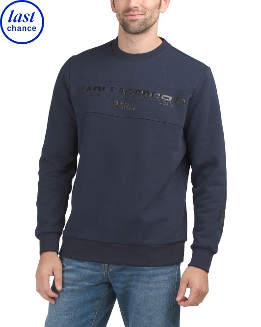 【直播】KARL LAGERFELD PARIS LL112628 男裝圓領衛衣