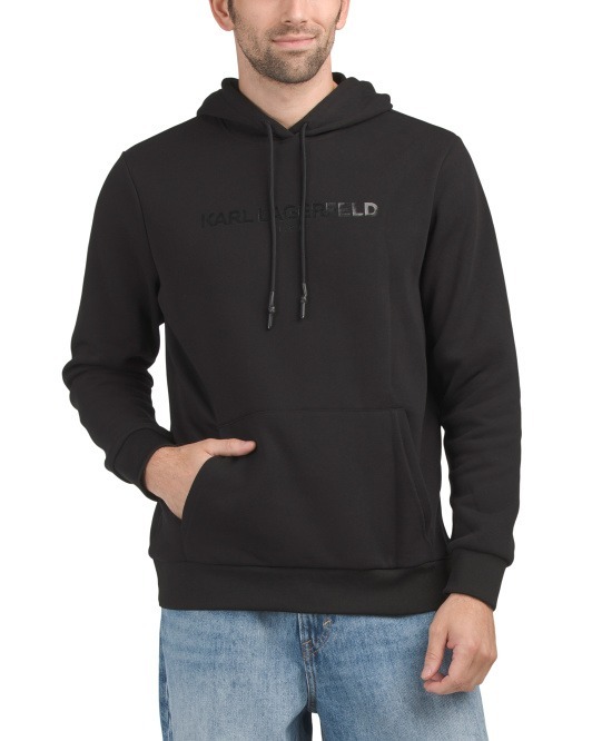 【現貨】KARL LAGERFELD PARIS LL112629 男裝有帽衛衣