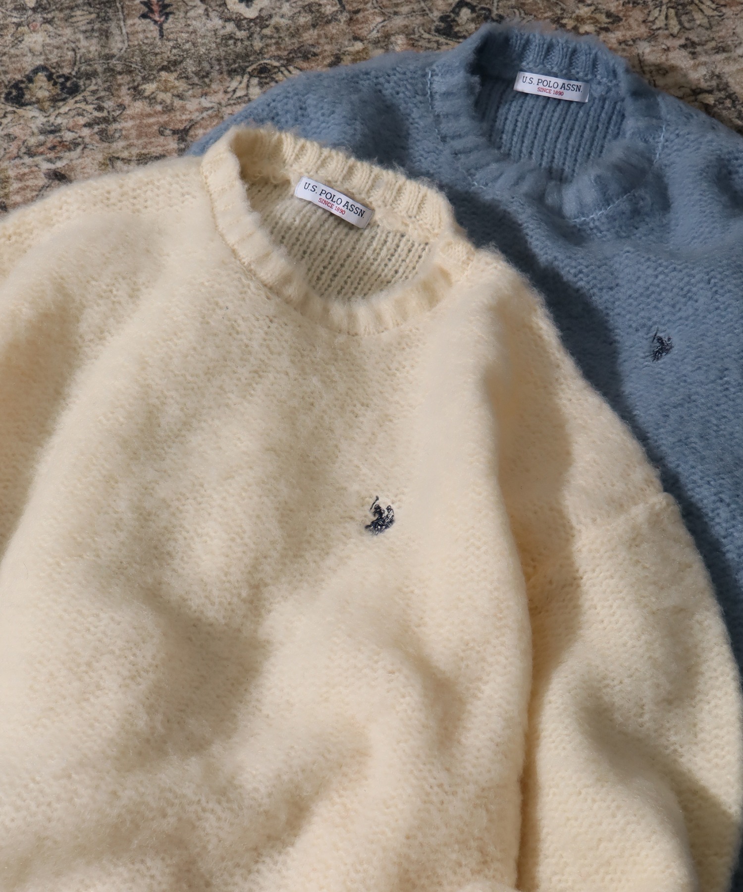 預購┃U.S. POLO ASSN. 刺繡 圓領 毛衣