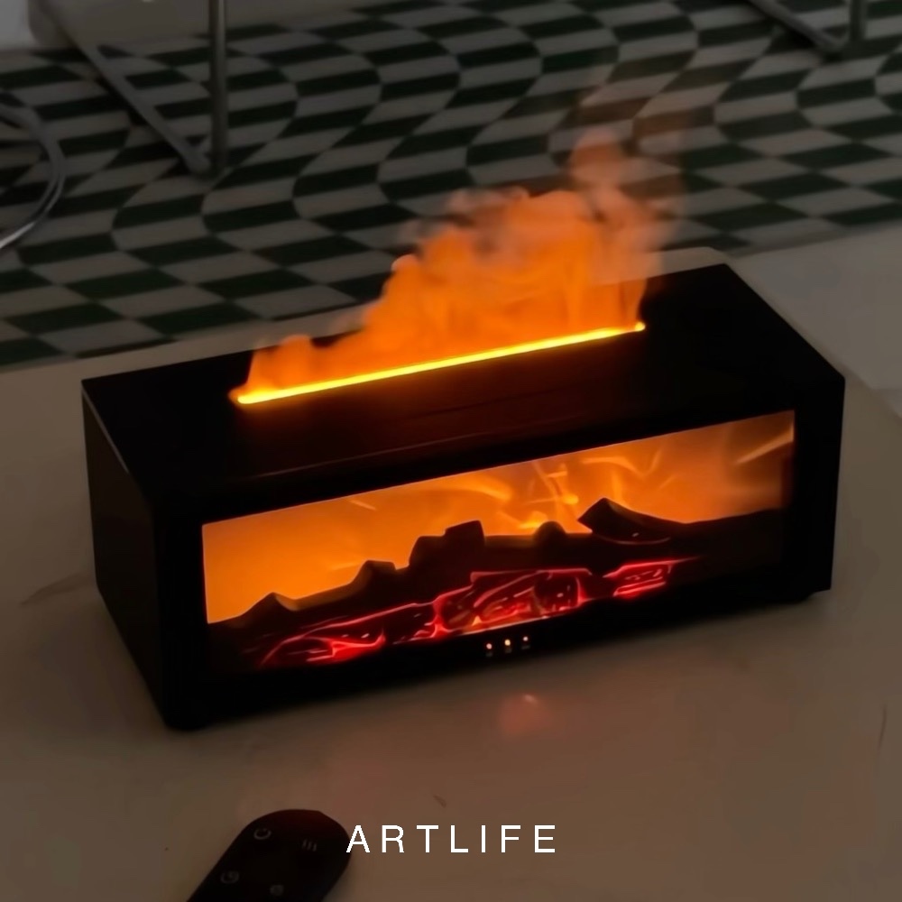 冬日氛圍感 小壁爐香薰機