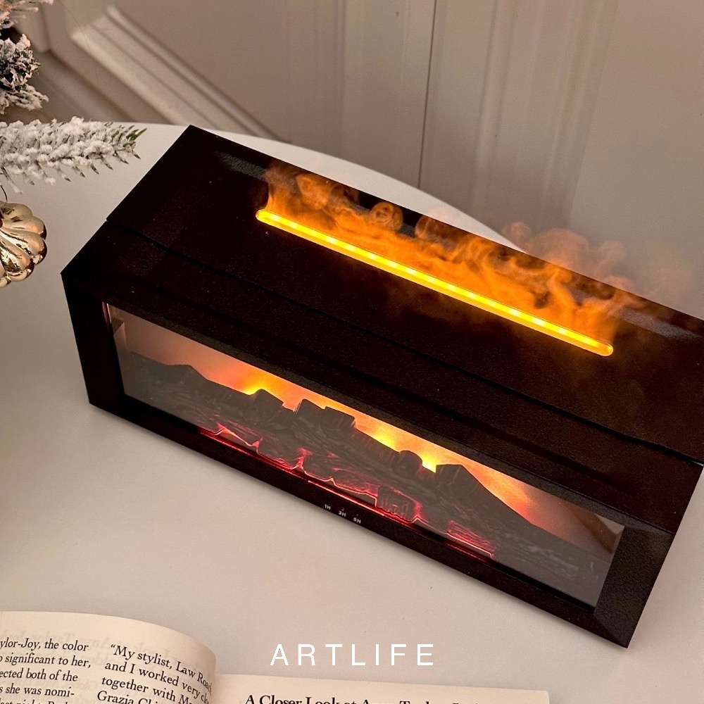 冬日氛圍感 小壁爐香薰機