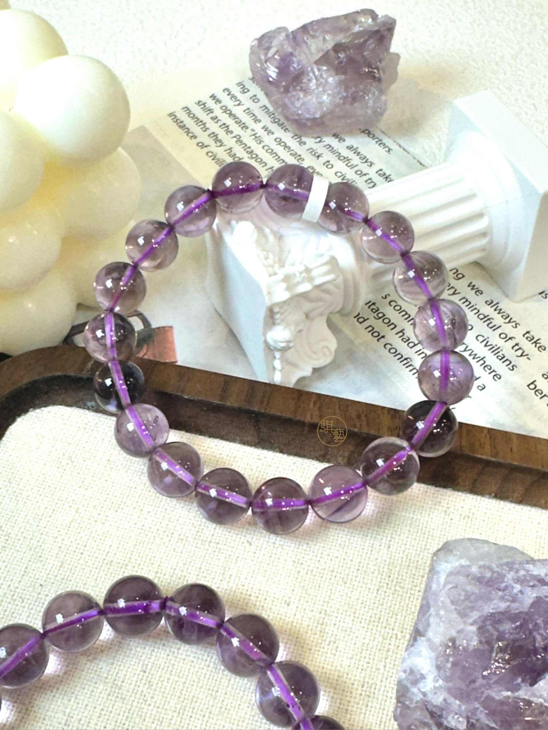 透體紫水晶手串 10mm｜清晰思緒 × 情緒平衡 × 靜心專注