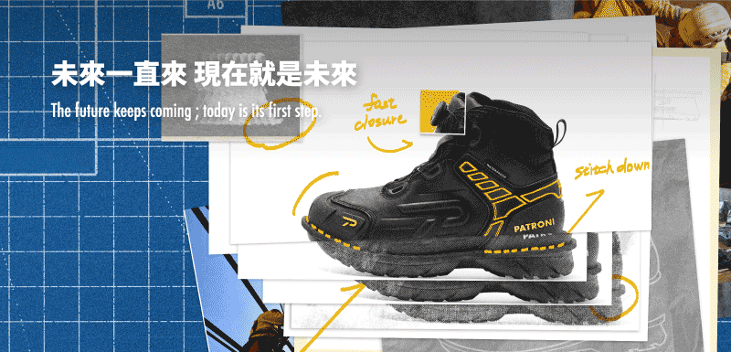 PATRONI 安全鞋12月金句圖片 未來一直來,現在就是未來